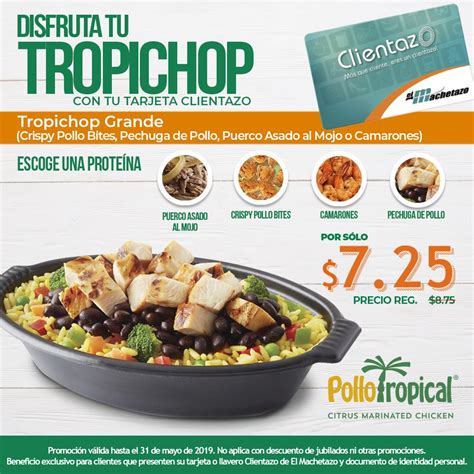 According to the official nutrition menu, there are 30 keto options available at Pollo Tropical with under 20g of net carbs. . Pollo tropical nutrition